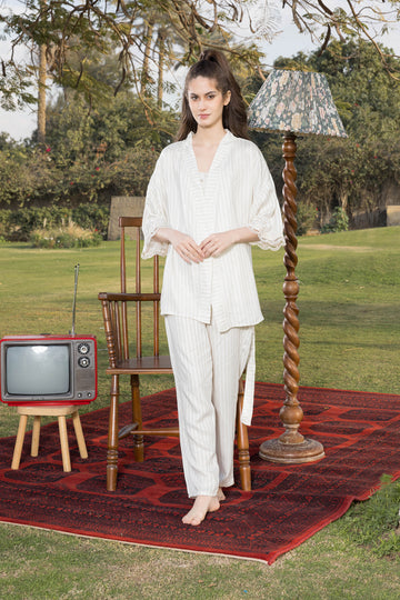 3pcs pijama robe set